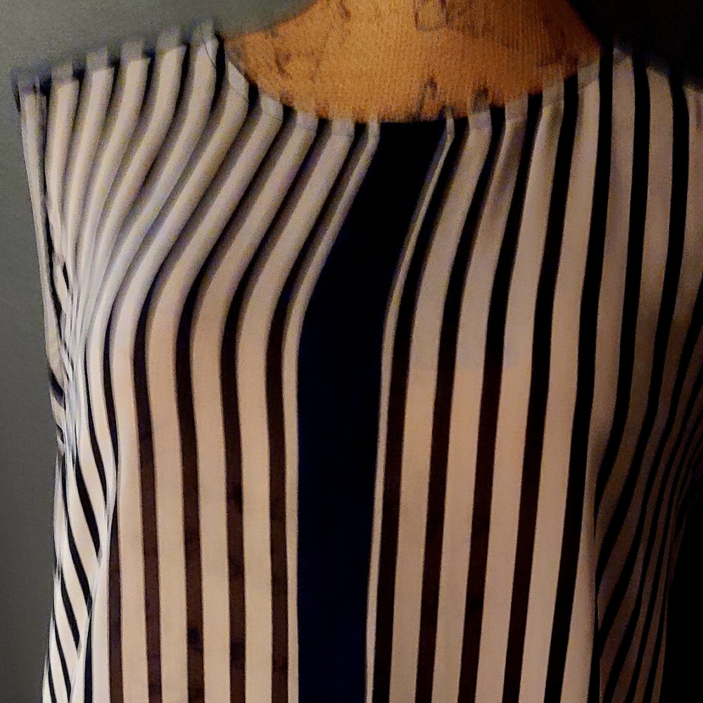 Outback Red size Small Sleeveless Blouse colors Blue and White